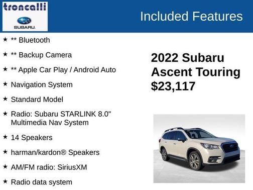 2022 Subaru Ascent Touring 7-Passenger