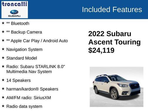 2022 Subaru Ascent Touring 7-Passenger