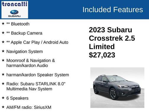 2023 Subaru Crosstrek Limited