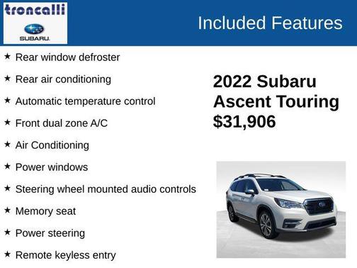 2022 Subaru Ascent Touring 7-Passenger