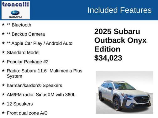 2025 Subaru Outback Onyx Edition
