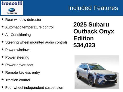 2025 Subaru Outback Onyx Edition