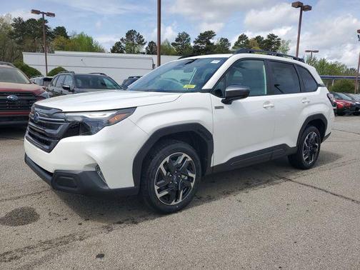 Crystal White 2026 Subaru Forester Hybrid Premium