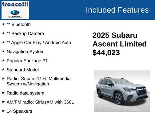 2025 Subaru Ascent Limited 8-Passenger