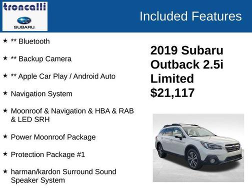 2019 Subaru Outback 2.5i Limited