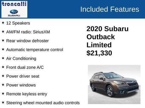 Cinnamon 2020 Subaru Outback Limited