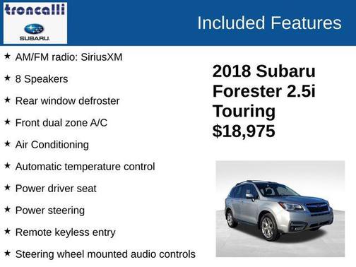 2018 Subaru Forester 2.5i Touring