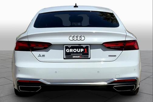 Glacier White Metallic 2023 Audi A5 Sportback 45 S Line Premium Plus