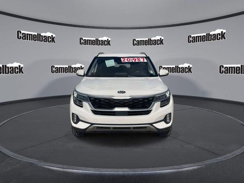 Snow White Pearl 2021 Kia Seltos SX Turbo
