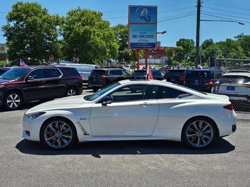 White 2019 INFINITI Q60 3.0t Red Sport 400