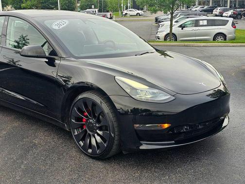 Solid Black 2023 Tesla Model 3 Performance