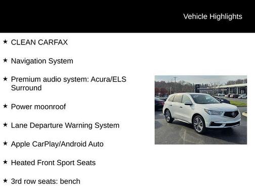 2018 Acura MDX 3.5L w/Technology Package
