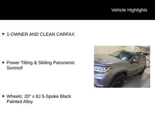 Platinum Gray Metallic 2022 Volkswagen Atlas 3.6L SE w/Technology
