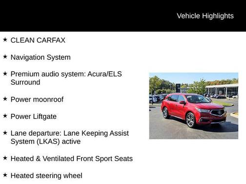 2019 Acura MDX 3.5L w/Advance Package
