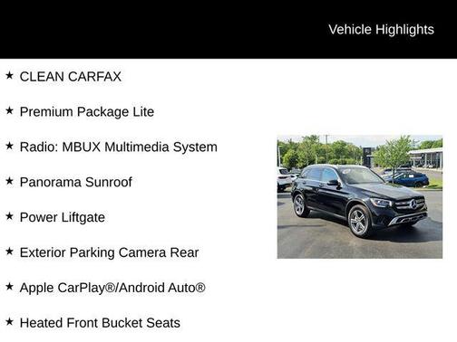 Black 2022 Mercedes-Benz GLC 300 4MATIC