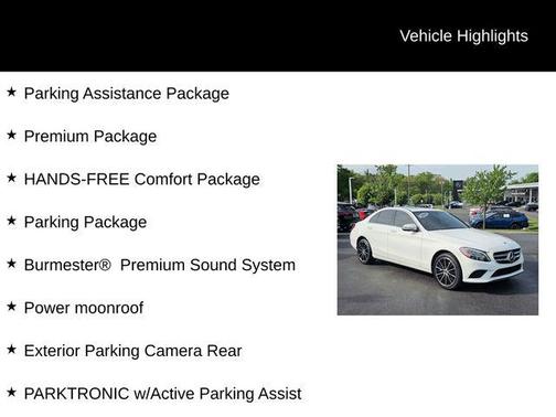 Polar White 2019 Mercedes-Benz C-Class C 300 4MATIC