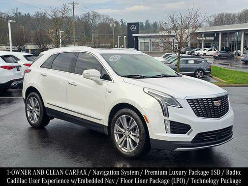 Crystal White Tricoat 2024 Cadillac XT5 Premium Luxury