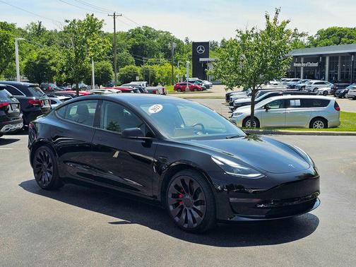 Solid Black 2023 Tesla Model 3 Performance