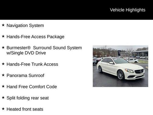 2015 Mercedes-Benz C-Class C 63 AMG