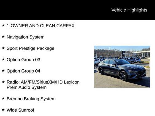 2023 Genesis G70 3.3T AWD