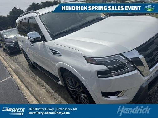 Aspen White 2023 Nissan Armada Platinum