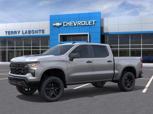 Sterling Gray Metallic 2026 Chevrolet Silverado 1500 Custom Trail Boss