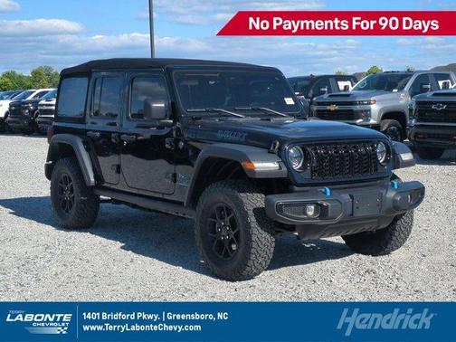 Black Clearcoat 2024 Jeep Wrangler 4xe Sport