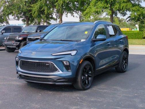 Ocean Blue Metallic 2024 Buick Encore GX Sport Touring