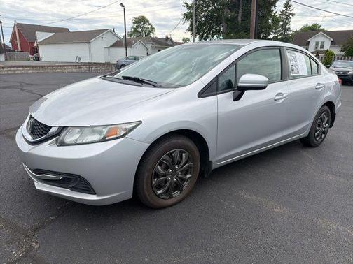 Alabaster Silver Metallic 2015 Honda Civic LX