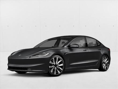 Silver/Gray 2025 Tesla Model 3 Long Range