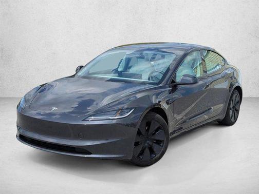 Silver/Gray 2025 Tesla Model 3 Long Range