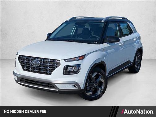 Lunar White w/Black Roof 2026 Hyundai VENUE SEL w/Two-Tone Roof