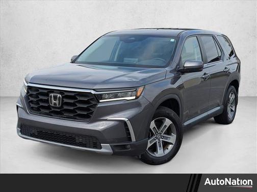 Silver/Gray 2023 Honda Pilot 2WD EX-L 8 Passenger