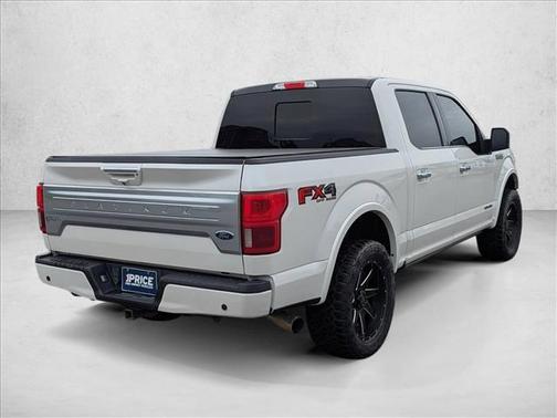 White Platinum Metallic Tri-Coat 2018 Ford F-150 Platinum
