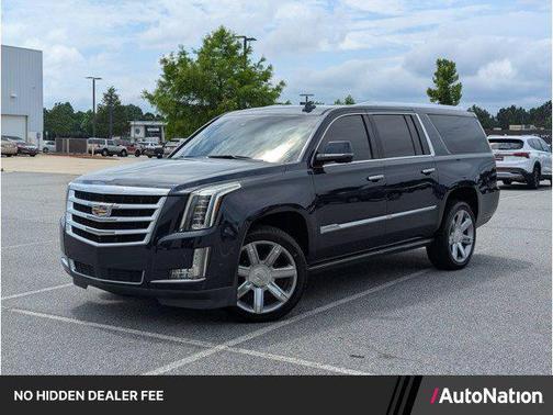 Dark Adriatic Blue Metallic 2017 Cadillac Escalade ESV Premium Luxury