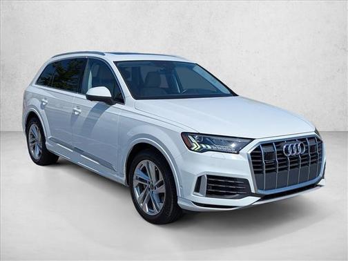 Carrara White 2021 Audi Q7 55 Prestige