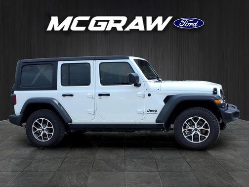 Bright White Clearcoat 2024 Jeep Wrangler Sport S
