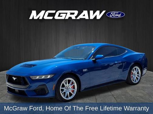 Atlas Blue Metallic 2024 Ford Mustang GT Premium