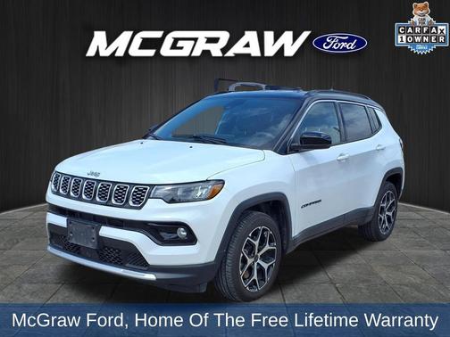 Bright White Clearcoat 2025 Jeep Compass Limited