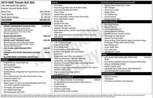 2019 GMC Terrain SLE