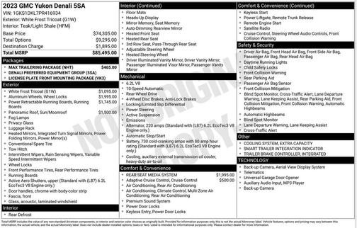 2023 GMC Yukon Denali