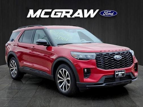 Rapid Red Metallic Tinted Clearcoat 2026 Ford Explorer ST-Line