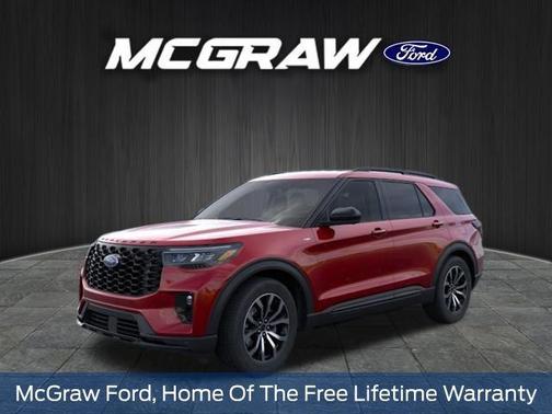 Rapid Red Metallic Tinted Clearcoat 2026 Ford Explorer ST-Line