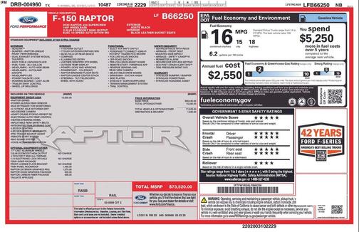 2020 Ford F-150 Raptor