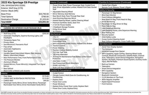 Wolf Gray 2023 Kia Sportage SX-Prestige