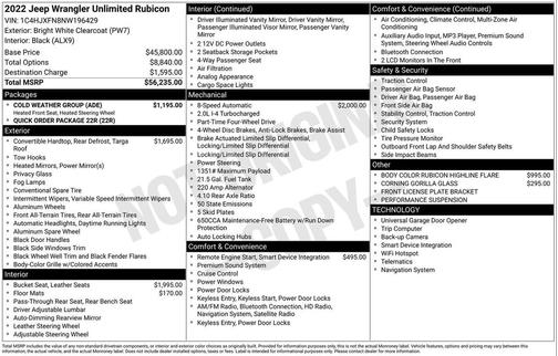 Bright White Clearcoat 2022 Jeep Wrangler Unlimited Rubicon