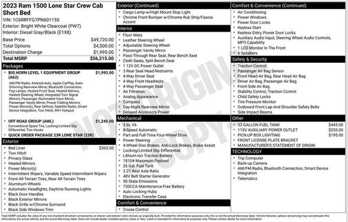 2023 RAM 1500 Big Horn/Lone Star