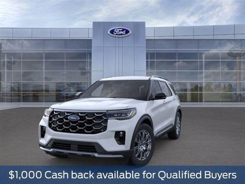 Space White Metallic 2026 Ford Explorer Platinum