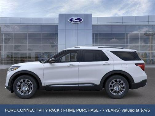 Space White Metallic 2026 Ford Explorer Platinum