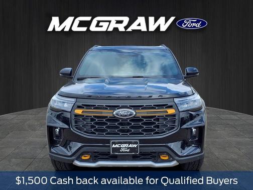 Agate Black Metallic 2026 Ford Explorer Tremor